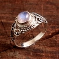 thumbnail image 2 of Natural Rainbow Moonstone Handmade Ring100% 925 Sterling Silver Fine Jewelry Solid Women Ring, 2 of 2
