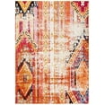 thumbnail image 3 of Safavieh Monaco Collection MNC222H Boho Chic Tribal Distressed Non-Shedding Stain Resistant Living Room Bedroom Area Rug, 6'7" x 9'2", Orange / Multi, 3 of 5