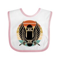 Inktastic Skateboard Retro Skateboarding Boys or Girls Baby Bib