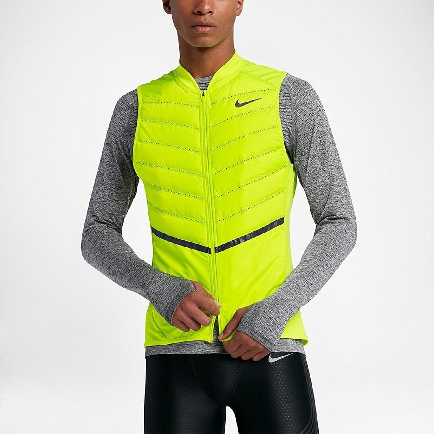 boter Beheren vrijgesteld Nike AeroLoft Volt/Black Men's Running Vest Size XL - Walmart.com