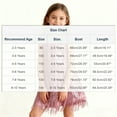 thumbnail image 3 of BRGZLK Girl Knee Length Dress Bohemian Round Neck Sleeveless Sequin Latin Dance Fringe Vest Dress Birthday Gown Dresses Pink 9-10 Years, 3 of 5