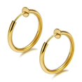 thumbnail image 2 of La versión sin orificio para la oreja con clip para la oreja de la tendencia de moda de aretes para hombres y mujeres no es fácil de alergénicos., 2 of 5