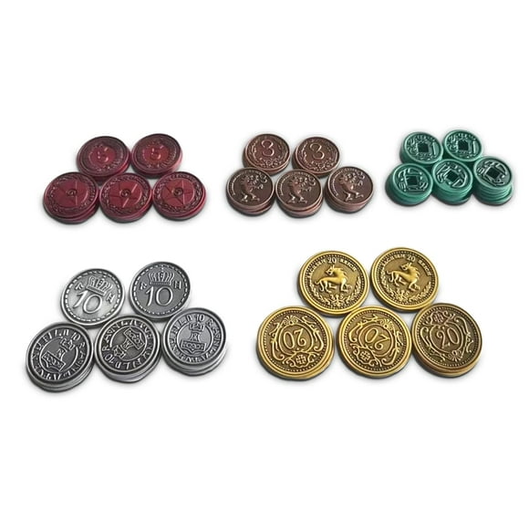 Monedas de metal Stonemaier Games Scythe and Expeditions, 80 unidades