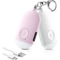 thumbnail image 1 of Usb Rechargeable Self Defense Personal Alarm Keychain 130 Db Security, 1 of 5