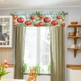 thumbnail image 3 of Yayeee Kitchen Valance Rod Pocket 54" x 18" Living Room Window Curtain, Blue Tomatoes, 3 of 6