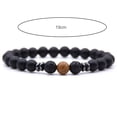 thumbnail image 6 of Jiaroswwei Yoga Bracelet Adjustable 8mm Beads Natural Matte Black Volcanic Stone Bracelet Women Men Jewelry, 6 of 8