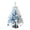 Blue, variant on DIY Beaded Christmas Tree Kit with Lights Handmade Mini Desk Xmas Bead Art Create Your Own Sparkling Holiday Decoration 3D Crystal Bead Christmas Tree Making Kit(Blue)