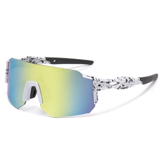 Linnome Cycling Sports Sunglasses UV Protection Windproof Outdoor Bike Riding Glasses for Running Climbing Road Cycling