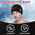 thumbnail image 2 of ZOWYA Knit Rib Cuff Beanie for Men and Women – Knit Hat Skull Ski Cap with Solid Color/Stripe, 2 of 5