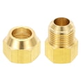thumbnail image 1 of Uxcell 1/2" Flare Femenino x 5/8" Flare Masculino Accesorio de Tubo de Latón con Tuerca de Flare, 1 of 7