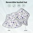 thumbnail image 5 of Disketp Lavender Bicycle Print Reflective Bucket Hat Beach Hat Summer Travel Sun Hats Fisherman Cap, 5 of 8