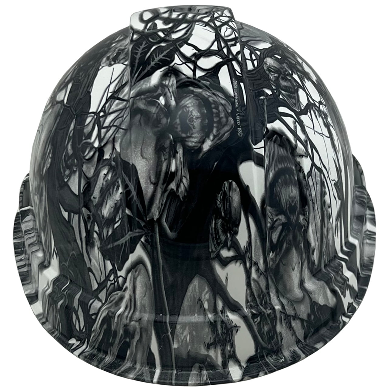 Skull Family Tree Hydro Dipped Hard Hats Cap Style Design with 4 Pt Suspension