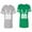Men Heather / Women Green, variant on Papa Mama Buck Matching Couple Cotton Jerseys (Men Heather / Women Black) (Men L / Women XXL)