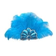 thumbnail image 2 of de plumas para mujer, banda para el pelo para fiestas temáticas, bailes de máscaras, cosplay Azul, 2 of 8