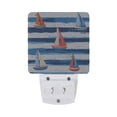 thumbnail image 5 of Yayeee LED Plug in Night Light for The Home with Auto Dusk to Dawn Light Sensors, 2 Pack, Blue Sailboats, 5 of 6