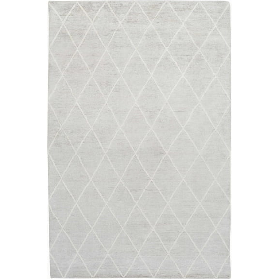 BoutiqueRugs Gonvick Contemporary Area Rug - Light Gray, Off White - 2' x 3'
