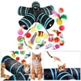 thumbnail image 3 of 22 juguetes para gatos Sunnimix incluye túneles plegables para gatos juguete interactivo de plumas 28x25cm B99504, 3 of 8