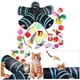 thumbnail image 3 of 22 juguetes para gatos Sunnimix incluye túneles plegables para gatos juguete interactivo de plumas 28x25cm B99504, 3 of 8