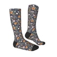 thumbnail image 3 of Fotbe Wildflowers print Women's Men's Novelty Crew Socks Cotton Socks Knee High Socks for Walking,Running,Nurses,Pregnancy, 3 of 8