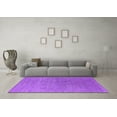 thumbnail image 3 of Ahgly Company Indoor Round Oriental Purple Industrial Area Rugs, 8' Round, 3 of 4