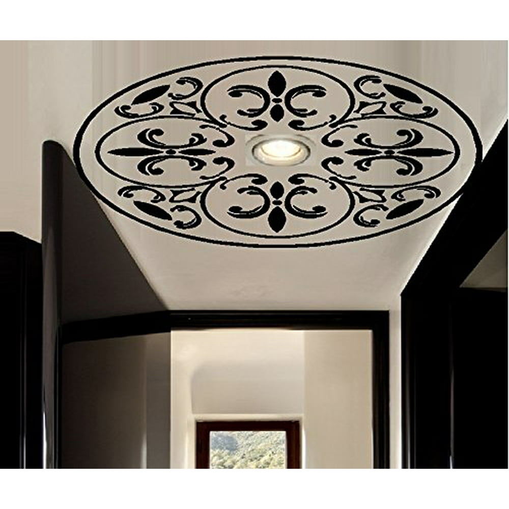 Ceiling Wall Decal 2 Fan or Light Accent WALL DECAL, 22" x 22