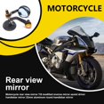 thumbnail image 2 of Paquete de 2 Motocicletas Vista trasera Espejos 360 ° Rotación de gran angular Visión Corrosión Resistente a la resistencia a mano Accesorios de ciclomotor Oro Sweethay VI002053-05B, 2 of 7