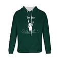 thumbnail image 5 of LpwkSSA Trendy Hoodies For Men Graphic Casual Fashion Drawstring Hooded Sweatshirts Round Neck Print Pullover Long Sleeve Hooded Sweatshirt Green XXXL, 5 of 5
