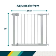 Safety 1st Pressure Mounted Baby Gates for Doorways, SecureTech® No-Drill, With Door, 29-38, Gray