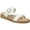 White, variant on Dr. Scholl's Shoes Womens Island Dream Metallic Thong Slide Sandals