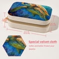 thumbnail image 5 of Sea Turtle Velvet Portable Jewelry Stand with Removable Compartment - Organizer Box, Necklace Holder, Jewelry Display - Gift, 5 of 7