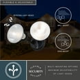 thumbnail image 4 of Black 2 Light Outdoor Security Flood Light with Adjustable Heads - Switch Controlled, 4 of 10