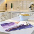 thumbnail image 6 of Dish Drying Mat Kitchen Pad Large Counter Absorbent Dish Mats Drainer Abstract Dark Purple Marble, 6 of 8