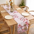 thumbnail image 3 of Valentine's Day Table Runner - 120 Inch Long, Kitchen Dining Table Runner Dresser Scarves, Watercolor Love Roses Dog Truck Pink Plaid Farmhouse Decor for Coffee Tables Wedding Party Banquet, 3 of 8