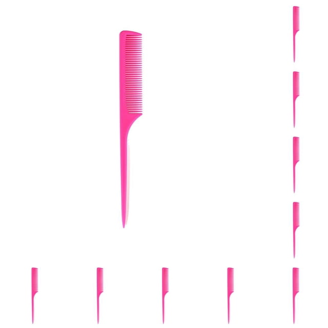 Minnieouse Peines de plástico, herramientas de barbería de cola puntiaguda, suministros de modelado simples duraderos para salones de belleza en el hogar, Type1 NO1 Minnieouse CBP203486