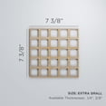 thumbnail image 3 of Ekena Millwork 7 3/8"W x 7 3/8"H x 1/4"T Extra Small Manchester Decorative Fretwork Wood Wall Panels, Hickory, 3 of 18