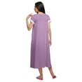 thumbnail image 4 of Moomaya Chemise de Nuit en Coton Imprimée pour Femmes à Manches Courtes, 4 of 5