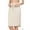 BONE, variant on Women & Plus Elastic Waist Knee Length Tulip Hem Midi Skirt with Side Pockets & Self Tie Drawstring