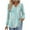 Blue, variant on Elvqul Womens Button Down Tops Blue Oversized T Shirts V Neck Loose Dressy Casual Pleated Long Sleeve Blouses for Women Graphic