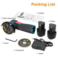 thumbnail image 2 of Mistaha 3-Inch Lithium Electric Angle Grinder with Multiple Functions - Dustproof Grinding Wheel Machine for Small Cutting, Polishing, and Sanding Tasks - Brushless Motor - Cordless Operation - 110V, 2 of 6