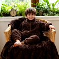 thumbnail image 2 of 1-7T Toddler Little Boys Girls Winter Warm Fleece Clothes 2Pcs Kids Casual Thick Plush Zipper Jacket Coat with Pockets + Solid Long Pant Set, 2 of 7