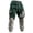 Dark Green #73, variant on Men's Halloween Pants Straight Leg Faux Ripped Color Block Jogger pumpkin Sweatpants skeleton Funny Print Pants Ghost Trousers Elastic Cuff Casual Trousers Ginger M