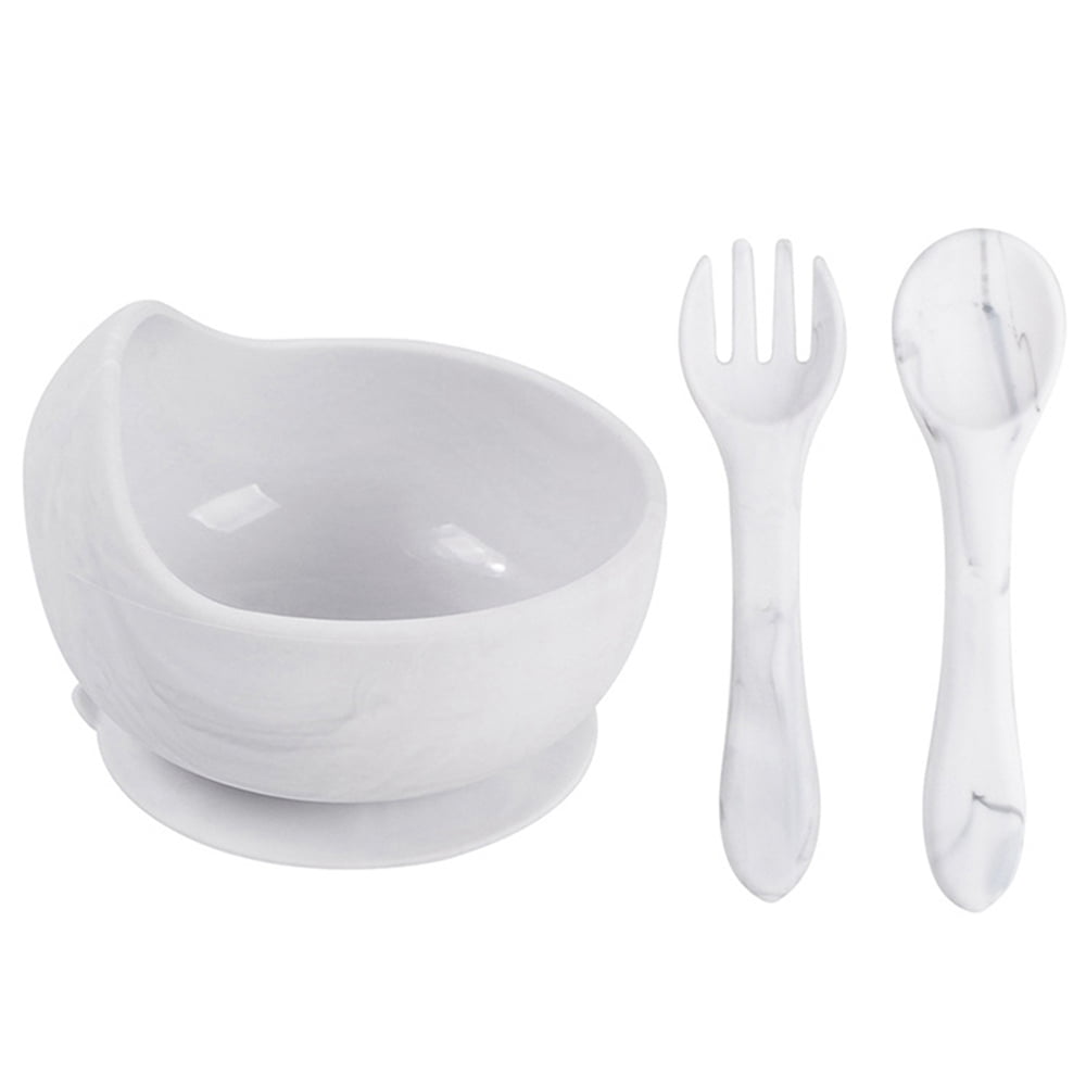 Baby Bowls with Suction Silicone Set with Spoon for Babies Kids