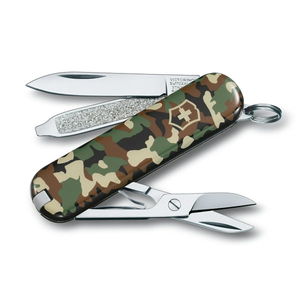 Victorinox Swiss Army Classic SD 7 Function 58 mm Camo Pocket Knife 0.
