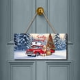thumbnail image 2 of Santa is Coming Golden Retriever Merry Christmas Xmas Noel Truck Tree Landscape Wood Sign Goldens Dog Lover Gifts Idea Hanging Wall Home Decor - 02023, 2 of 5