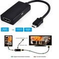 thumbnail image 1 of Micro USB to HDMI-compatible MHL Cable Adapter 1080P HD For Android Phone US H0A8, 1 of 8