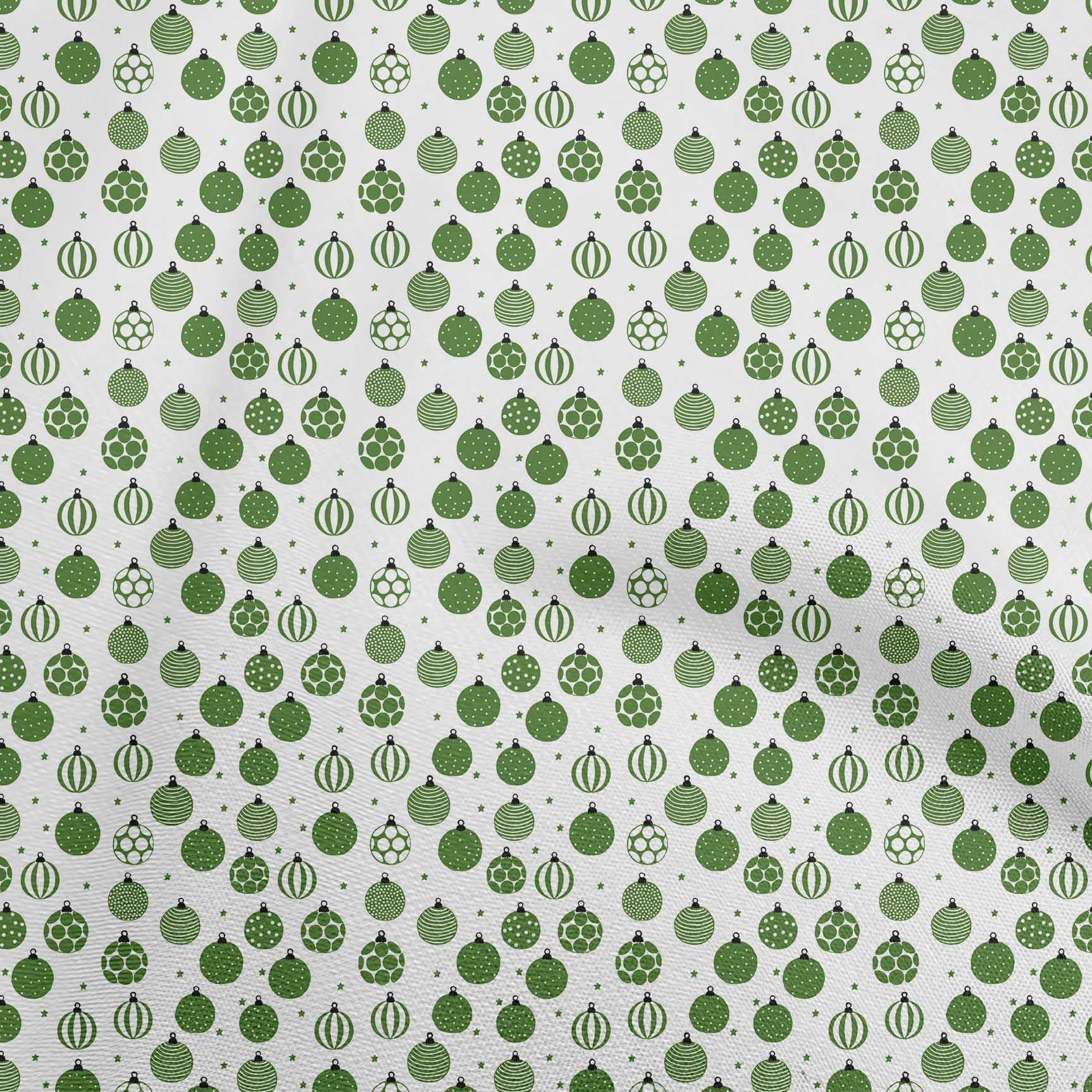 oneOone Rayon Green Fabric Christmas Sewing Craft Projects Fabric Prints By Yard 56 Inch Wide