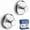Chrome, variant on Suction Cup Hooks for Shower & Bathroom Towel Holder 2-Pack – Suction Cups Hooks for Hanging Towels, Robes, & Coats - Tiles, Glass Door or Mirror – Shower Hooks & Towel Hooks Organizer -Nickel