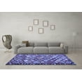 thumbnail image 3 of Ahgly Company Indoor Square Oriental Blue Traditional Area Rugs, 6' Square, 3 of 4