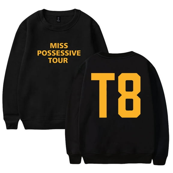 Tate McRae Miss Possessive Tour T8 Merch Crewneck Long Sleeve Streetwear Men Women Sweatshirts