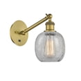 thumbnail image 1 of 317-1W-BB-G105-LED-Innovations Lighting-Belfast - 1 Light Wall Sconce In Industrial Style-11.38 Inches Tall and 6 Inches Wide Brushed Brass Clear, 1 of 1